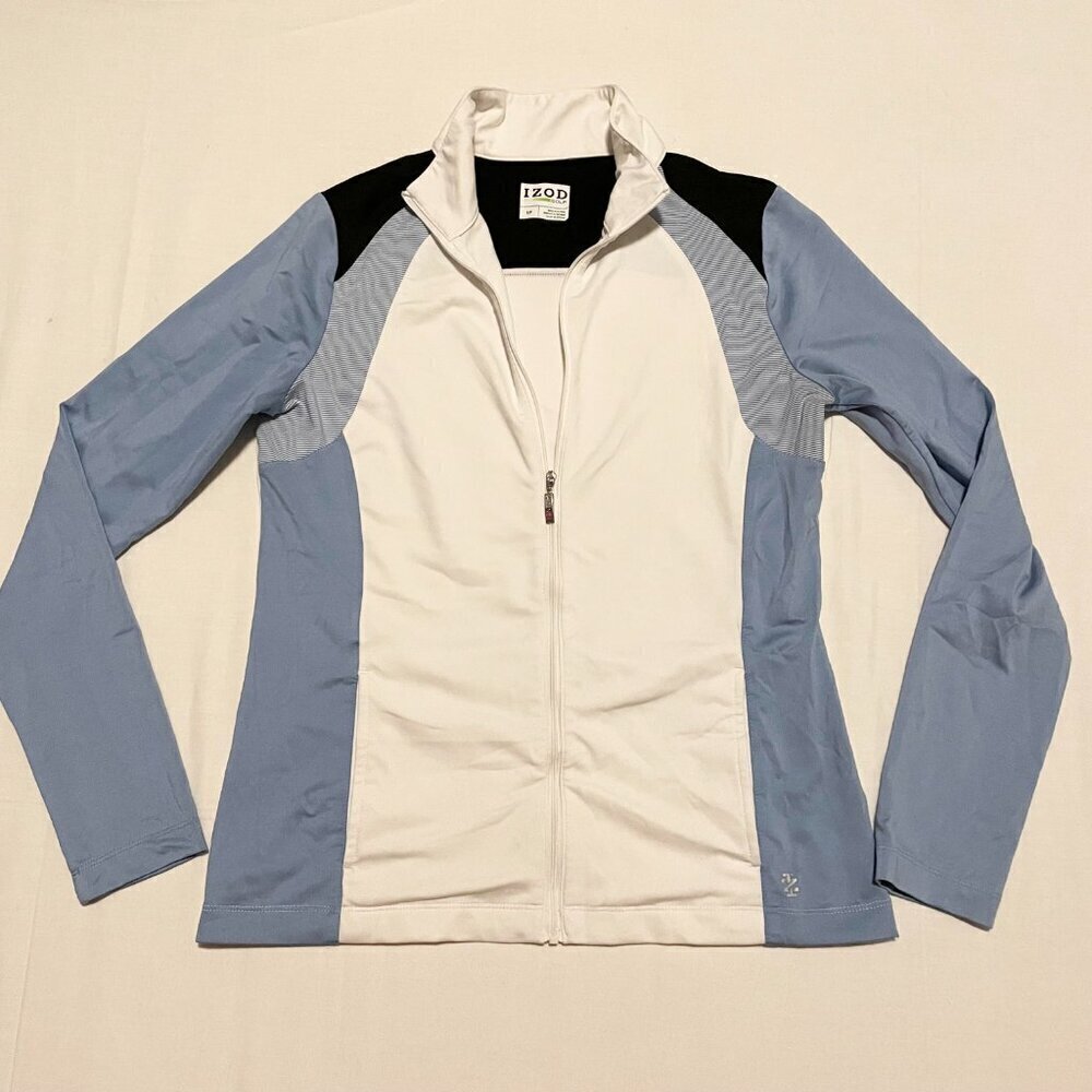 Izod Golf Zip Up Womens Size Small Long Sleeve Sweater
